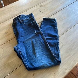 KUT dark wash zip fly jeans. Size 10.